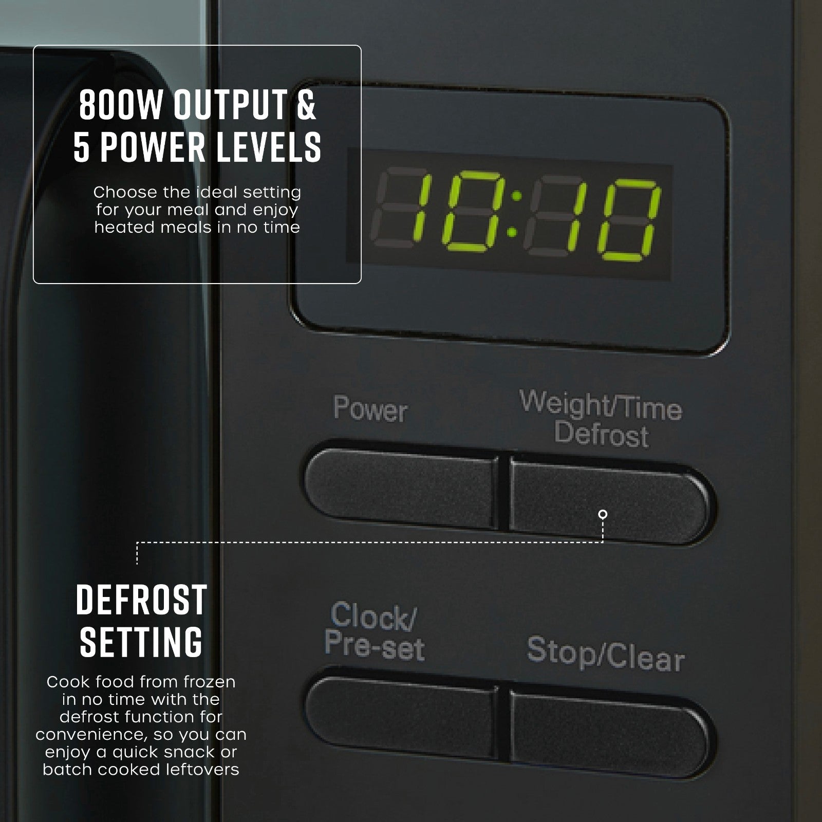 Swan Hexton Black Kettle, 2 Slice Toaster and 20L Digital Microwave Kitchen Set13