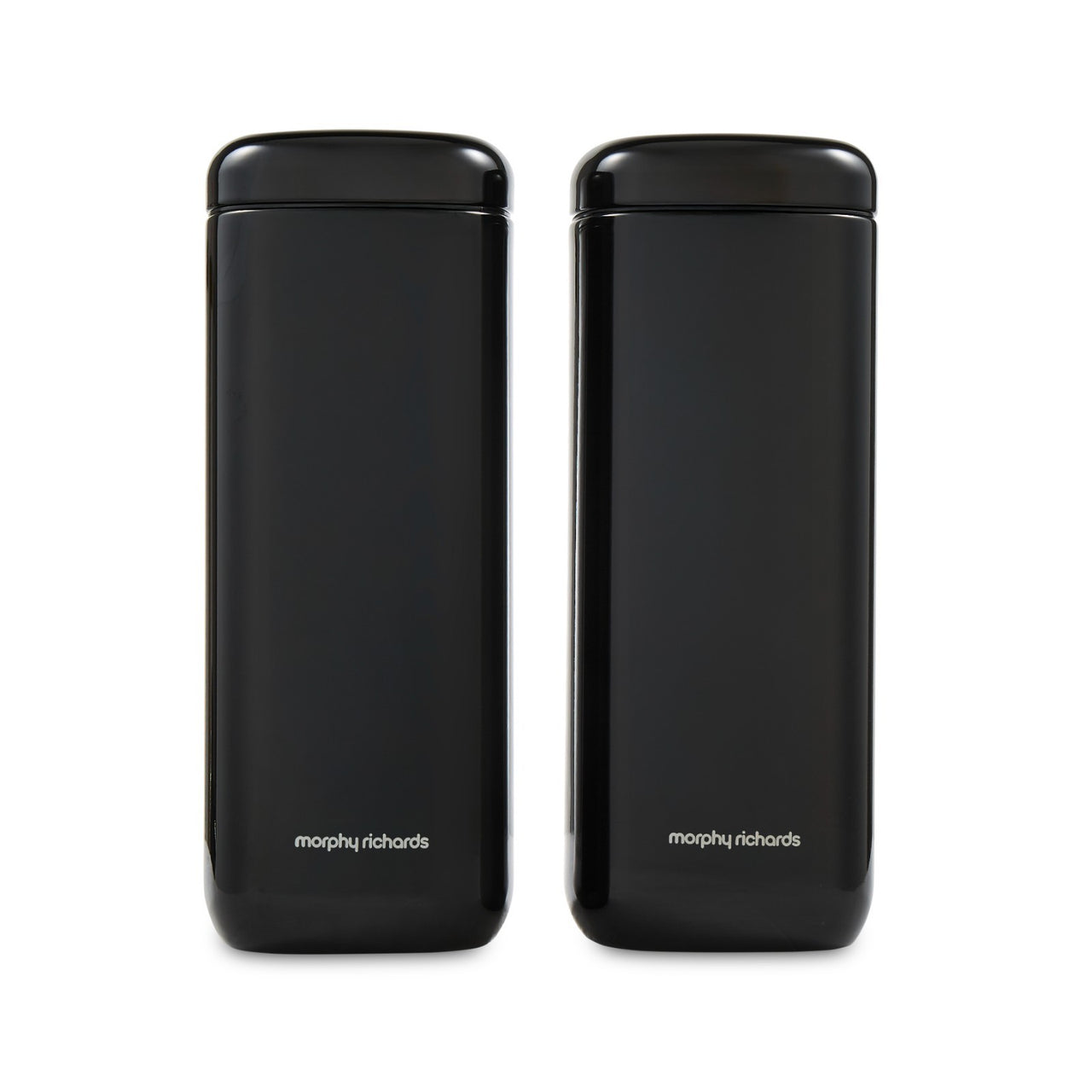 Morphy Richards Equip Kitchen Storage Canisters Set of 2 Large Canisters Black0