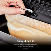 Tower Solitaire Black Kettle 2 Slice Toaster & Microwave T24045BLK Matching Set16