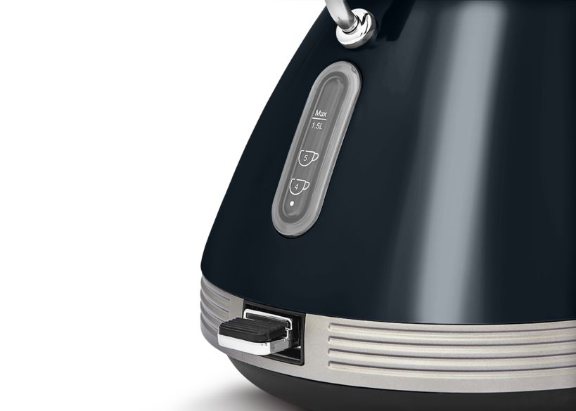 Morphy Richards Venture Retro Onyx Pyramid 1.5L 3KW Kettle in Black 100334