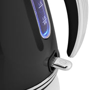 Swan Retro Black Kettle 4 Slice Toaster Microwave & Canisters Kitchen Set of 67