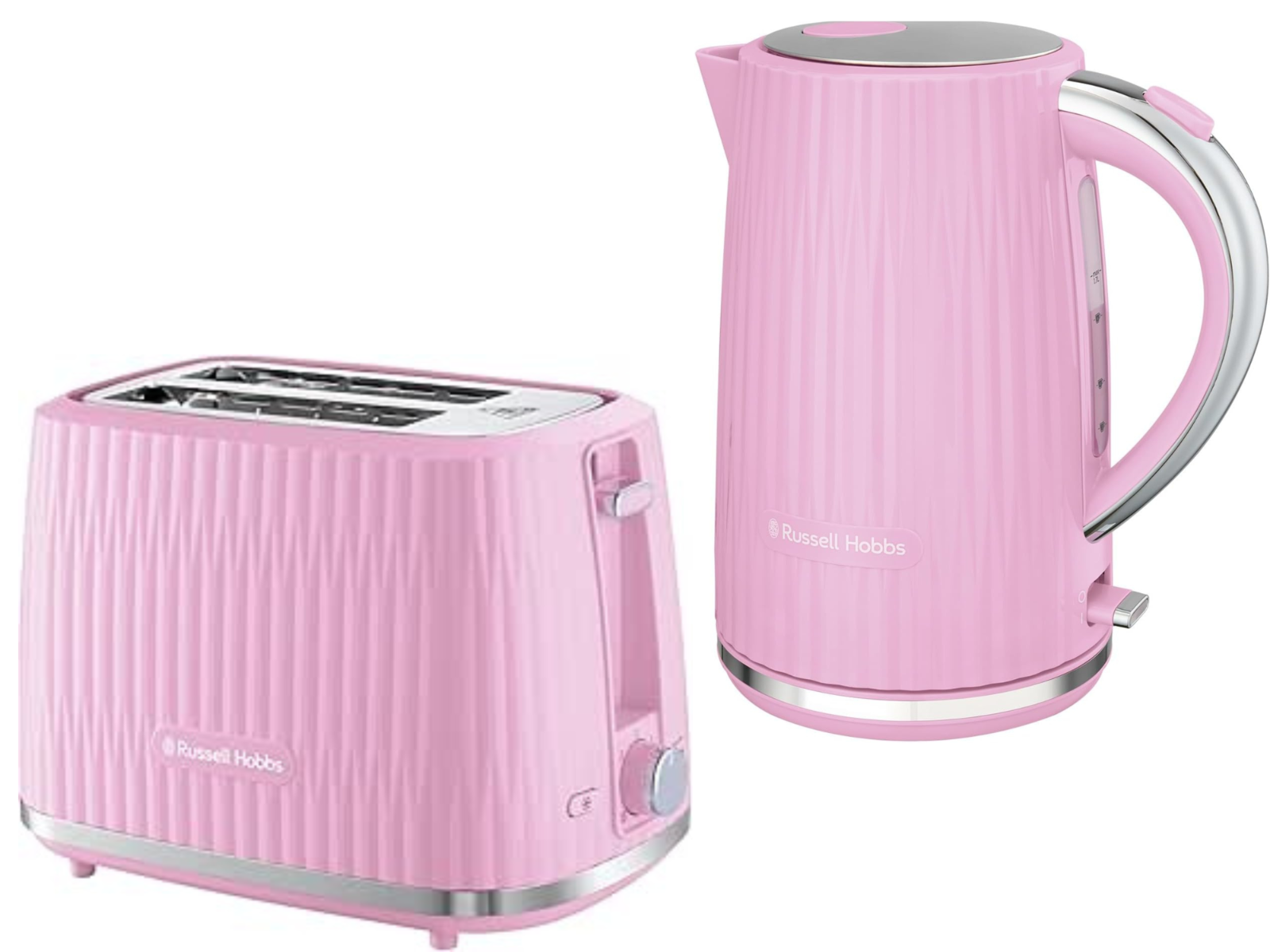 Russell Raspberry Decoy Russell Hobbs Eden Raspberry Pink Kettle & 2 Slice Toaster Set