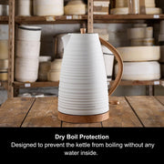Morphy Richards Clay China White 1.7L 3KW Rapid Boil Jug Kettle 1031021