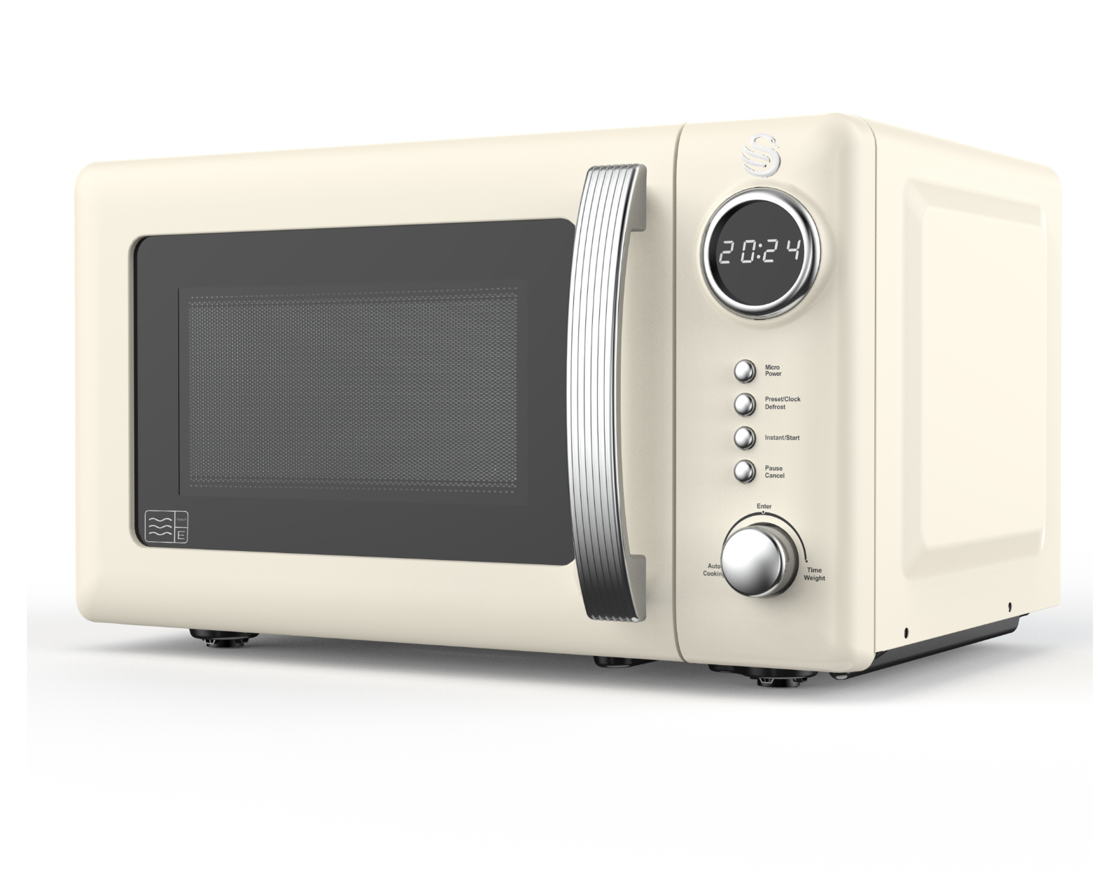 Swan Retro Revive Cream Microwave 20L 800W Digital Microwave SM4425CRM0