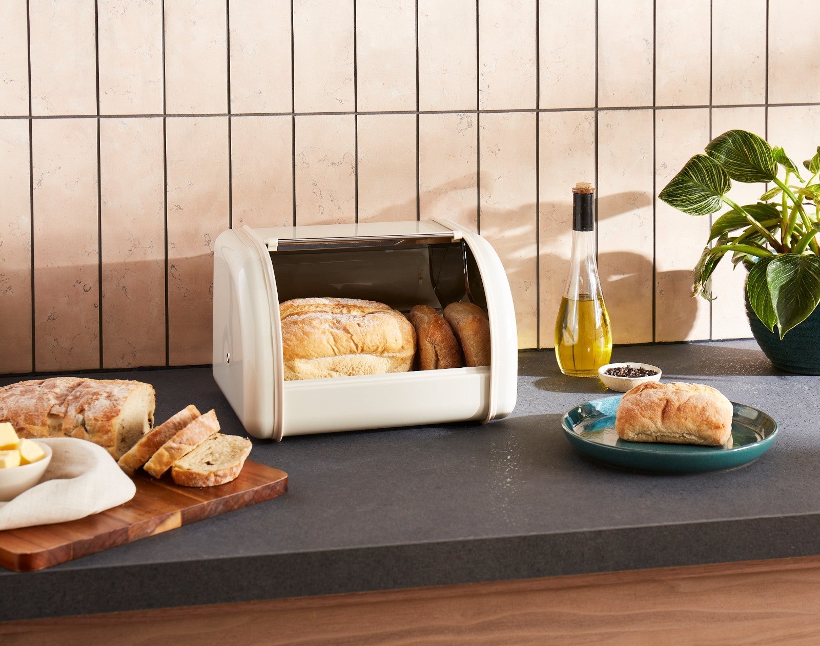 Morphy Richards Equip Cream Kettle Toaster Breadbin & Canisters Kitchen Bundle20