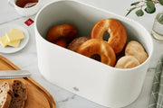 Swan Fjord White Jug Kettle Toaster plus Nordic Microwave Breadbin Canisters Set17