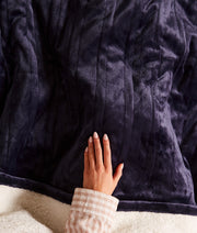 Morphy Richards EverCosy Electric Heated Throw Teddy Fleece Blanket Navy Small6