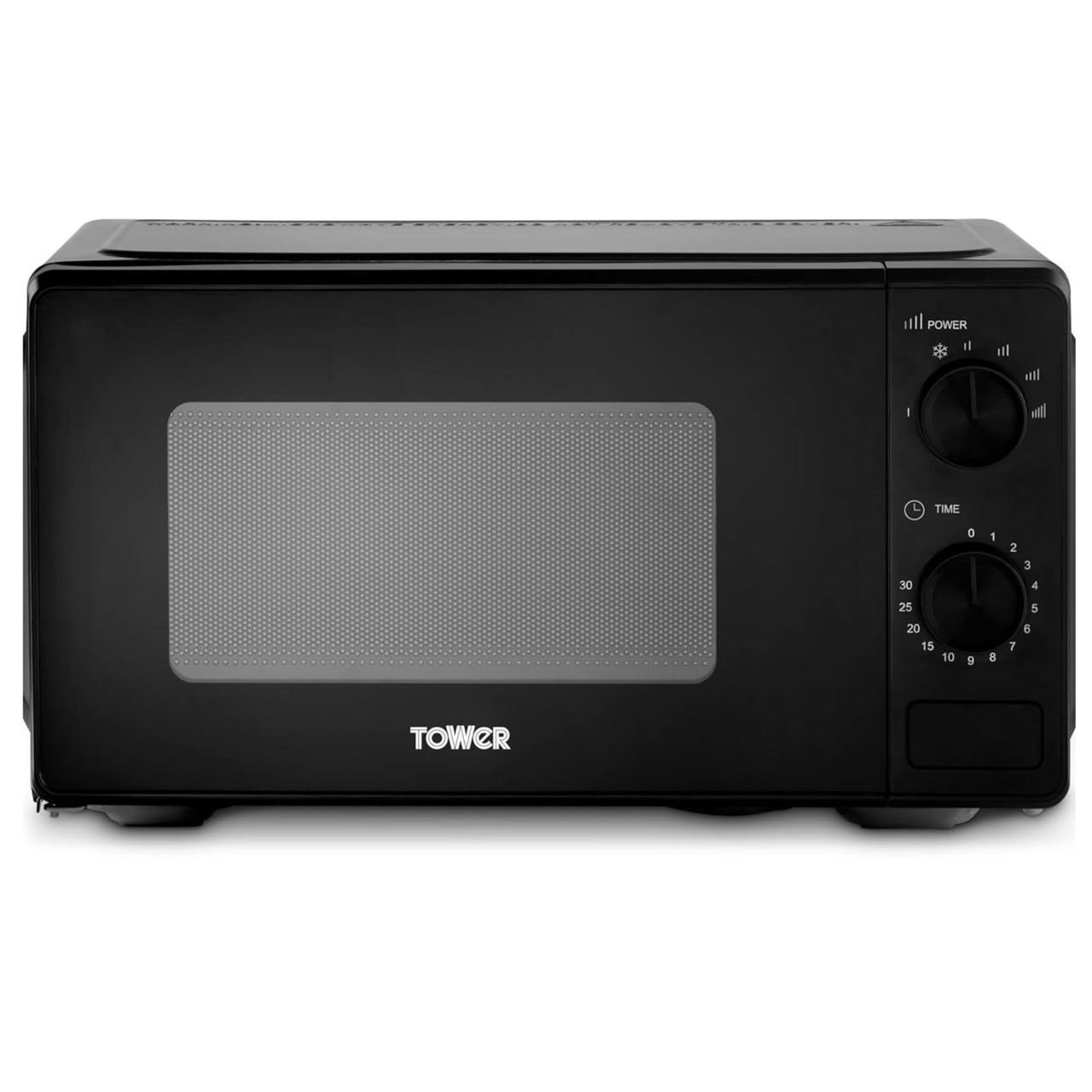 Tower Microwave Black 20L 800W 5 Power Levels Defrost Function T24044BLK0