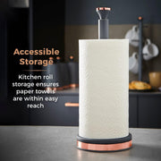 Tower Cavaletto Grey Jug Kettle Toaster Breadbin Canisters Kitchen Roll Holder5