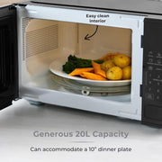 Tower Solitaire Black Kettle 2 Slice Toaster & Microwave T24045BLK Matching Set14