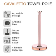 Tower Cavaletto Pink Kitchen Set of 8  Jug Kettle Toaster & Kitchen Storage Set11
