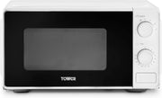 Tower Microwave White 20L 800W 5 Power Levels Defrost Function T24044WHT6