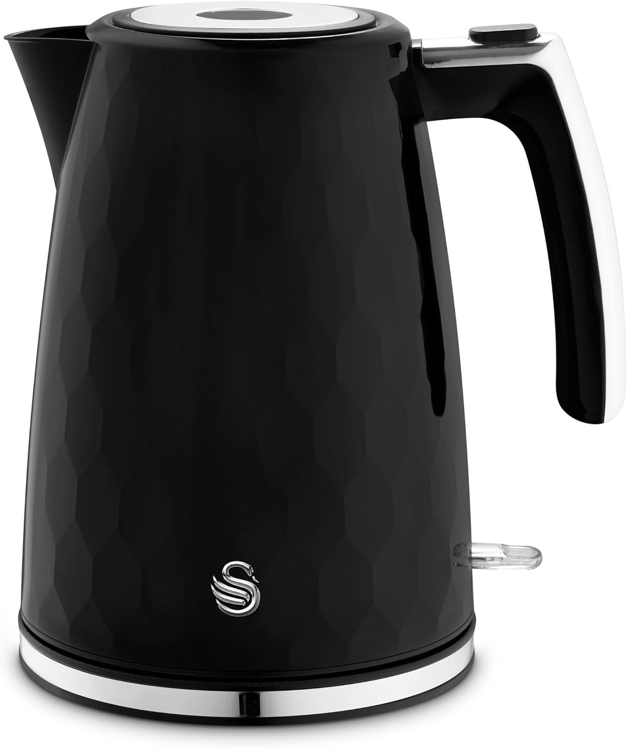 Swan Hexton Black Kettle, 2 Slice Toaster and 20L Digital Microwave Kitchen Set21