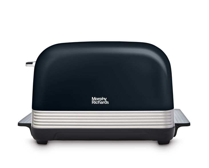 Morphy Richards Venture Retro Onyx Pyramid Kettle & 4 Slice Toaster in Black 100334 / 240334