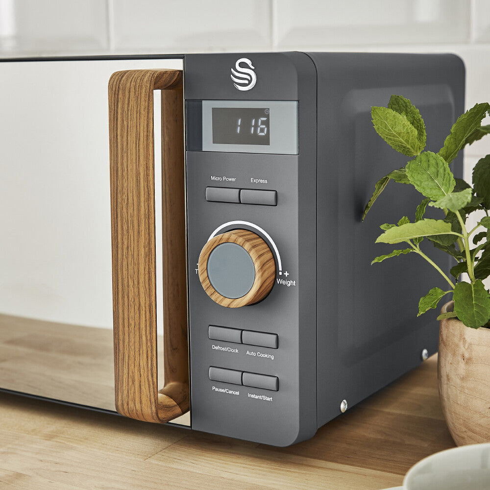 Swan Nordic Modern Slate Grey Scandinavian Style Digital  20L 800W Microwave1