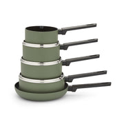 Morphy Richards 5 Piece Pan Set Green Recycled Aluminium Cookware Set 85900110