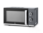 Swan Windsor Grey Microwave 20L Microwave Textured Finish & Chrome SM4424GRY0