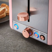 Tower Cavaletto Pink  Jug Kettle and 2 Slice Toaster Matching Kitchen Set5