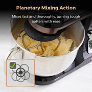 Tower 3-in-1 Stand Mixer 5L Bowl 1000W Motor Black and Rose Gold T12033RG4