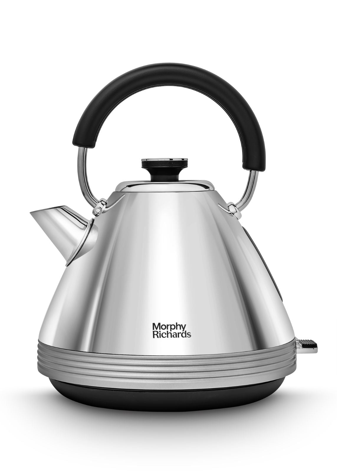 Morphy Richards Venture Retro Silver Pyramid Kettle 100333 & 4 Slice Toaster 240333 Set