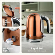 Swan Solace Copper Kettle & 2 Slice Toaster High Gloss Finish & Chrome Trim9