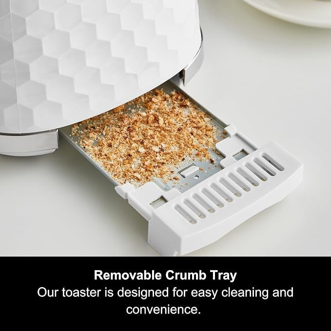Morphy Richards Hive White 1.5L 3KW Kettle & 2 Slice Toaster Matching Set3