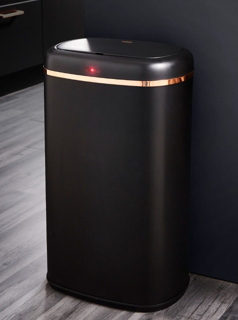 Tower Cavaletto Kitchen Accessories Matching Set of 7 In Black & Rose Gold