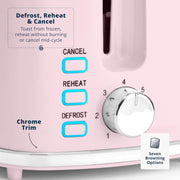 Swan Windsor Pink 1.7L Kettle & 2 Slice Toaster Set with Chrome Accents3
