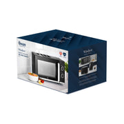 Swan Windsor Black Microwave 20L Microwave Textured Finish & Chrome SM4424BLK6