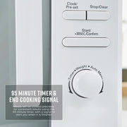 Swan Hexton White Kettle 2 Slice Toaster Plus 20L Digital Microwave SM4421WHT15