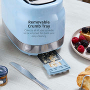 Swan Retro Blue Kitchen Set Kettle Toaster & 4.5L Digital Air Fryer Bundle Set8