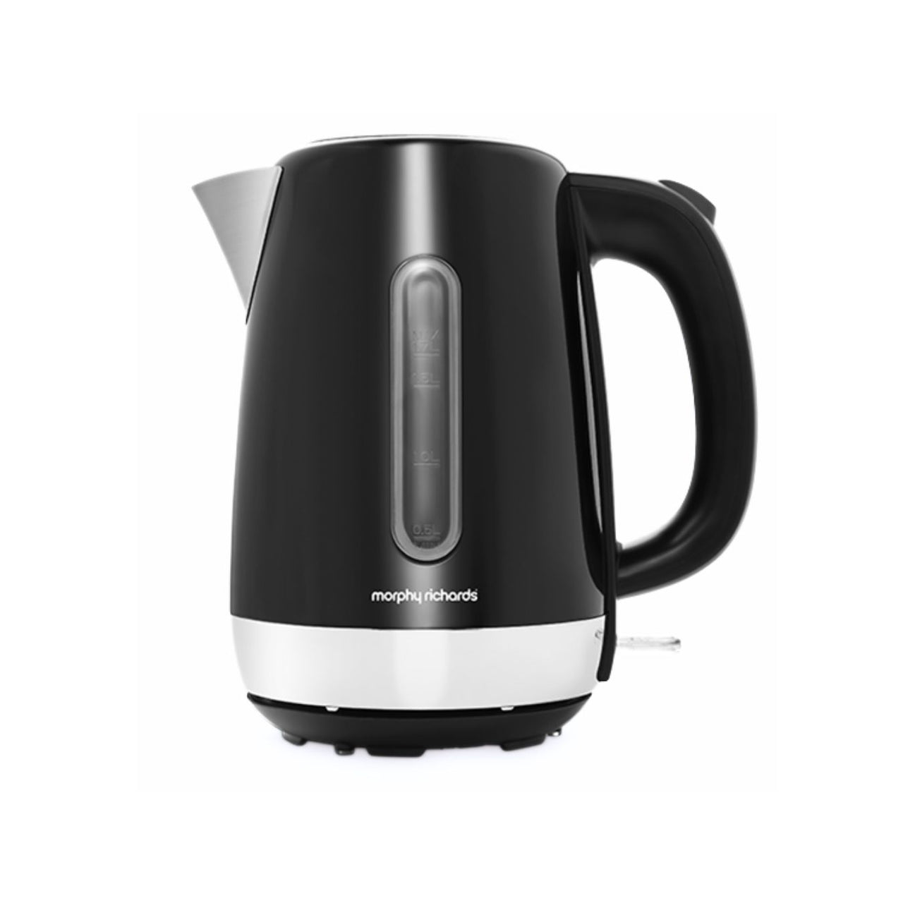 Morphy Richards Equip Black Jug Kettle & 2 Slice Toaster Modern Matching Set