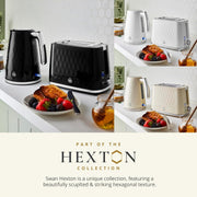 Swan Hexton Black Kettle, 2 Slice Toaster and 20L Digital Microwave Kitchen Set12