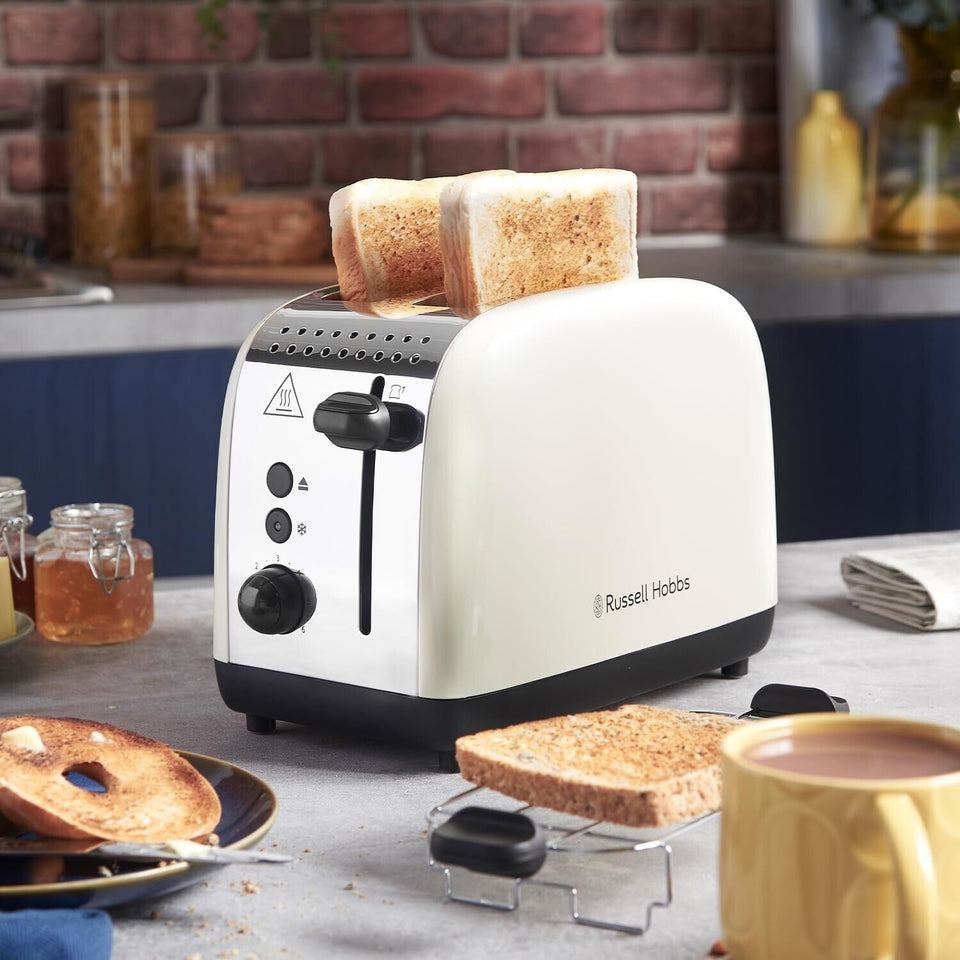 Kitchen Plus Toaster Russell Hobbs Colours Plus Cream Kettle 2 Slice Toaster Microwave Set