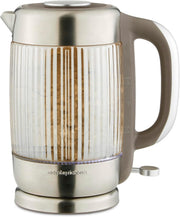 Morphy Richards Lantern Amber Glass 1.5L 3KW Ribbed Jug Kettle0