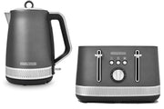 Morphy Richards Illumination Titanium 1.7L 3KW Kettle & 4 Slice Toaster in Grey