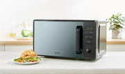 Swan Elegance Kettle, 4 Slice Toaster & 800W 20L Digital Microwave Set in Black2
