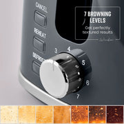 Swan Windsor Grey Kettle Toaster Microwave Set Textured Finish Chrome Accents12