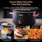 Tower Cavaletto Black Kettle Toaster Microwave Slow Cooker & Kitchen Storage Set9