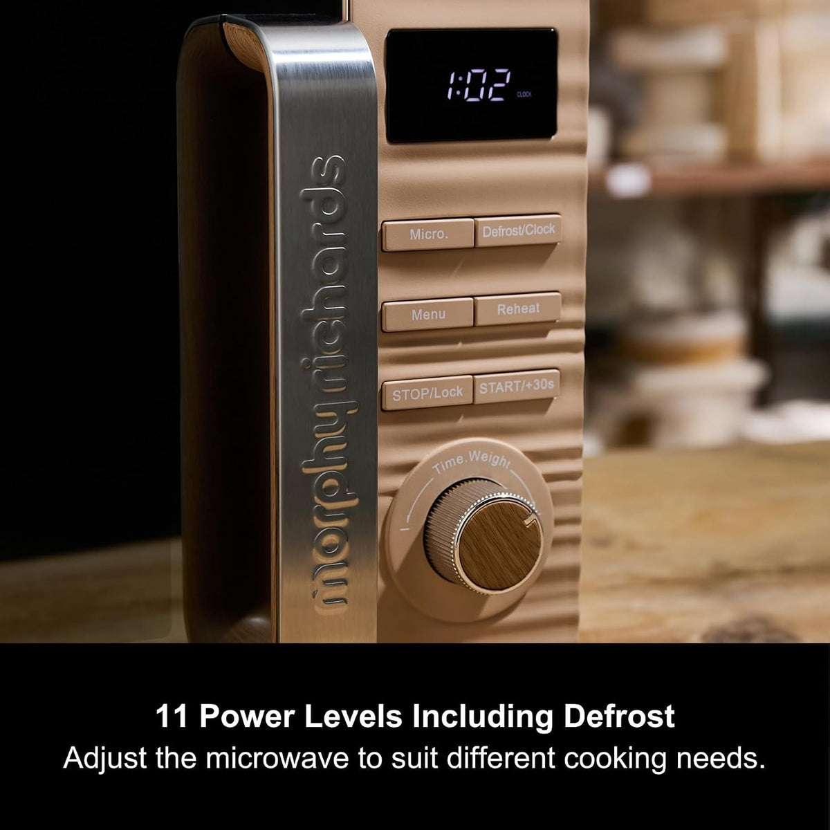 Morphy Richards Clay Felspar Brown 20L 800W Digital Microwave 5120004