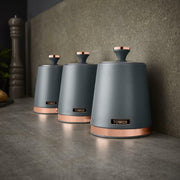 Tower Cavaletto Grey Jug Kettle 2 Slice Toaster Microwave Breadbin Canisters9
