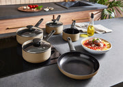 Morphy Richards Pan Set Cream Recycled Aluminium 5 Piece Cookware Set 8595041