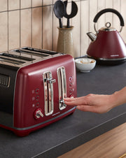 Morphy Richards Accents Rhubarb Kettle & 4 Slice Toaster Bundle Limited Edition12