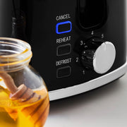 Swan Hexton Black Kettle, 2 Slice Toaster and 20L Digital Microwave Kitchen Set18