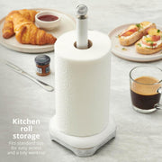 Swan Solace White Breadbin Canisters Kitchen Roll Holder Storage Set Chrome Trim7