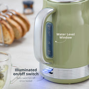 Swan Retro Revive Green Jug Kettle 2 Slice Toaster Canisters Kitchen Bundle Set8