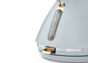 Morphy Richards Accents Ocean Grey & Gold 1.5L 3KW Pyramid Kettle & 4 Slice Toaster