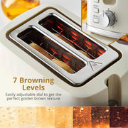 Swan Hexton Cream Kettle 2 Slice Toaster Set Hexagonal Texture Chrome Accents10