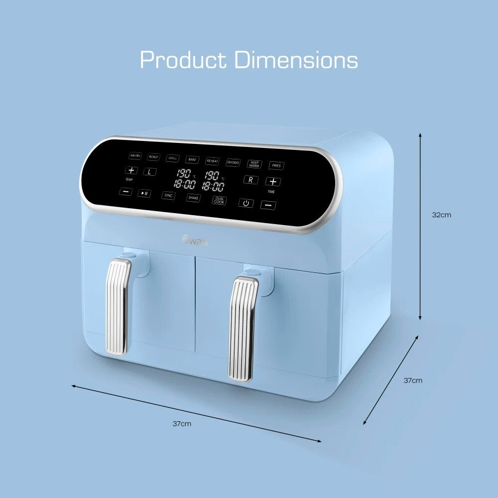 SWAN Retro Revive Blue Stovetop Kettle Toaster Microwave Air Fryer Slow Cooker21