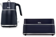 Morphy Richards Signature Matt 1.5L 3KW Jug Kettle & 4 Slice Toaster in Midnight Blue